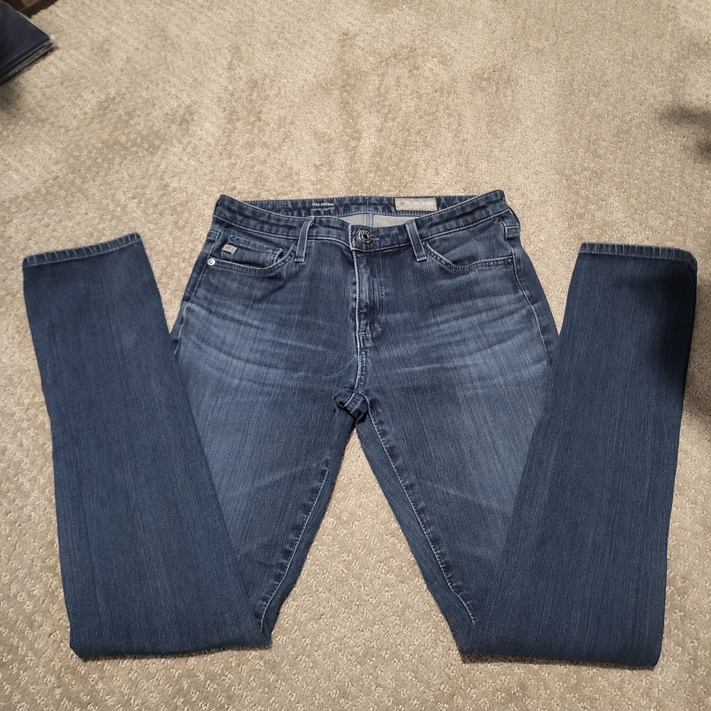 AG Adriano Goldschmied Women's Prima Mid Rise Cigarette Jeans